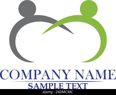 Infinity people Adoption and community care Logo template vector Stock Vector