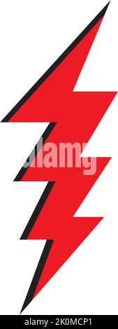 lightning icon logo template vector Stock Vector