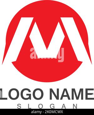 Letter M vector icons such logos Stock Vector