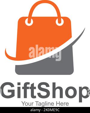 Gift Shop Logo Symbol Template Design Vector, Emblem, Design Concept, Creative Symbol, Icon Stock Vector