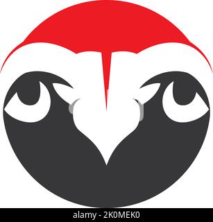 Ram Horns Vector logo Icons Template Stock Vector