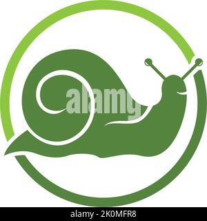snail logo template vector icon illustration design Stock Vector
