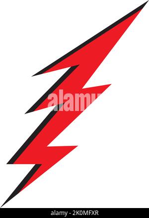 lightning icon logo template vector Stock Vector