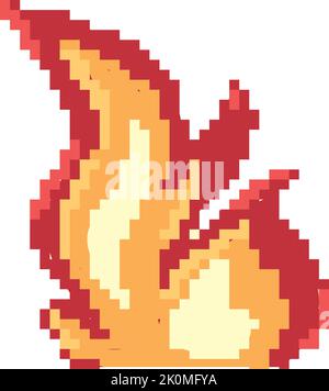 pixelated flame design Stock Vector Image & Art - Alamy