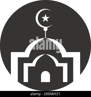 mosque logo and symbol vector icon template Stock Vector