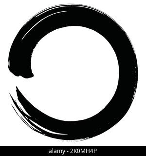 Enso Zen Circle Brush Stroke Art Vector Stock Vector