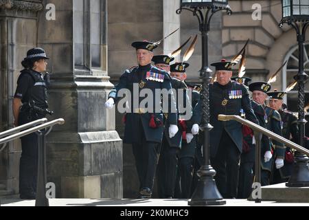 Edinburgh Scotland, UK 12 September 2022. A service is held at St Giles Cathedral following the death of Her Majesty Queen Elizabeth II. credit sst/alamy live news Stock Photo