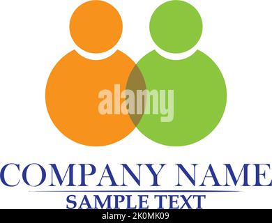 Infinity people Adoption and community care Logo template vector Stock Vector