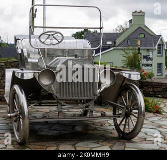 Model T Ford memorial to Henry Ford, Ballinascarthy, West Cork, Ireland Stock Photo