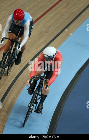 Emma FINUCANE of Wales in the Women's Sprint cycling at the 2022 ...