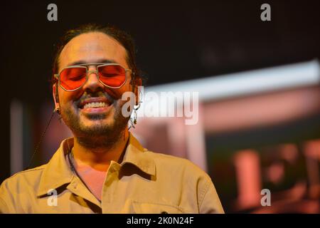 Miami, USA. 10th Sep, 2022. MIAMI, FLORIDA - SEPTEMBER 10: Florentino Primera performs live on stage during the Servando y Florentino 'En Tu Ciudad' Tour 2022 at James L. Knight Center on September 10, 2022 in Miami, Florida. (Photo by JL/Sipa USA) Credit: Sipa USA/Alamy Live News Stock Photo