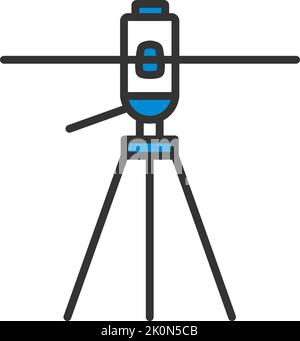 Plastic tripod icon outline vector. Recording photo stand 15111321 Vector  Art at Vecteezy