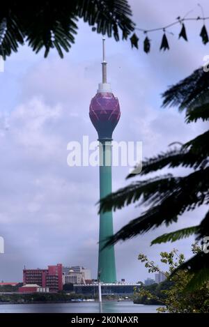 Colombo, Western Province, Sri Lanka. 12th Sep, 2022. View of the Colombo Lotus Tower, Colombo Lotus Tower will open to the public on september15th Thursday 2022. Colombo lotus tower is one of the most famous tourist sites in the town of Colombo, Sri Lanka. Standing at a height of 356 meters this tower is the tallest tower in South Asia, It has become one of the major tourist attractions in Sri Lanka and popular among tourists. (Credit Image: © Ruwan Walpola/Pacific Press via ZUMA Press Wire) Stock Photo