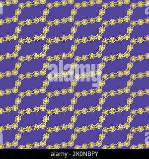 connected bike chain seamless repeating pattern vector illustration design Stock Vector