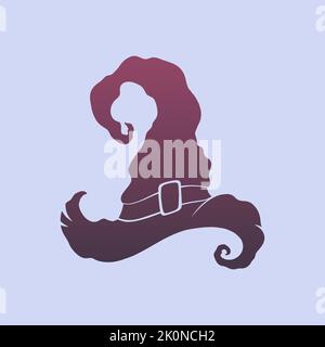 Witch hat icon. Halloween costume. Vector illustration Stock Vector