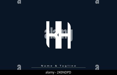Alphabet letters Initials Monogram logo KH , HK Stock Vector