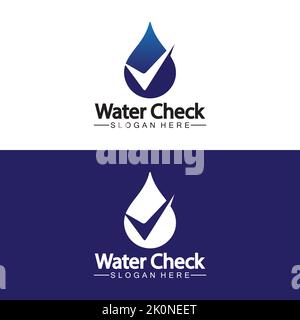water drop check logo vector icon illustration Stock Vector Image & Art ...