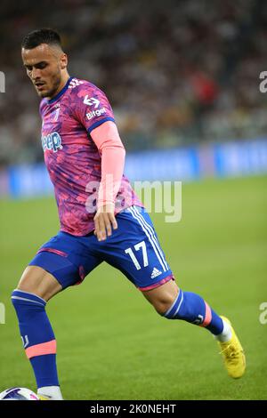 Allianz Stadium, Turin, Italy, September 11, 2022, Filip Kostic (Juventus FC) in action  during  Juventus FC vs US Salernitana - italian soccer Serie Stock Photo