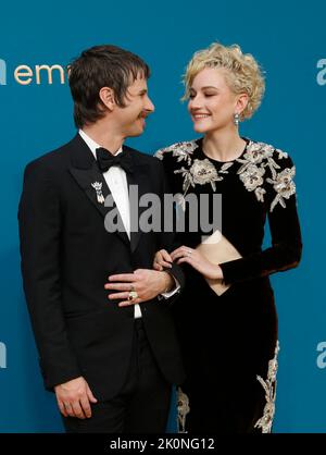 Julia Garner and Mark Foster arrive at the 2022 LACMA Art + Film Gala ...