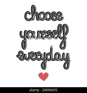 I choose you handwritten lettering with hand drawn decoration. Poster ...
