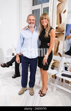 Madrid, Spain. 12th Sep, 2022. Begoña Gomez attends the Marcos Luengo fashion show at Madrid Fashion Week. Credit: SOPA Images Limited/Alamy Live News Stock Photo