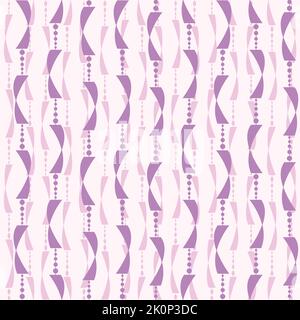 Purple lavender vector crystal hangings abstract seamless pattern texture background. Stock Vector