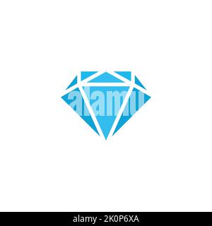blue diamond simple geometric gradient logo vector Stock Vector