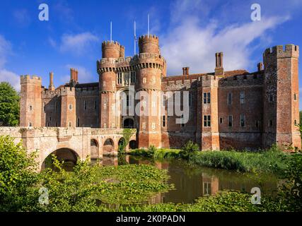 Herstmonceux castle near Hailsham in east Sussex south east England Stock Photo