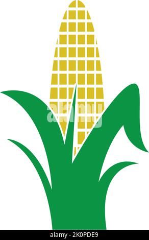 Sweet corn icon logo design illustration template Stock Vector
