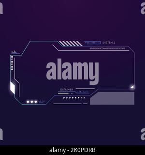 Futuristic UI frame Stock Vector