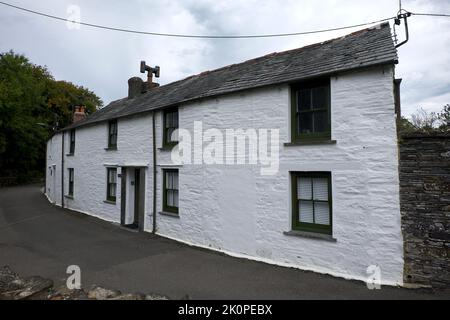 St Teath Cornwall UK 09 12 2022 Cornish village North Cornwall birthplace of Anne Jeffries 1626 a Fairy Witch Stock Photo