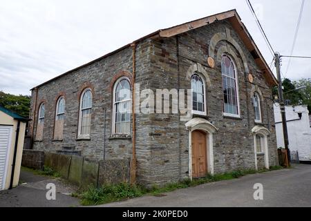 St Teath Cornwall UK 09 12 2022 Cornish village North Cornwall birthplace of Anne Jeffries 1626 a Fairy Witch Stock Photo