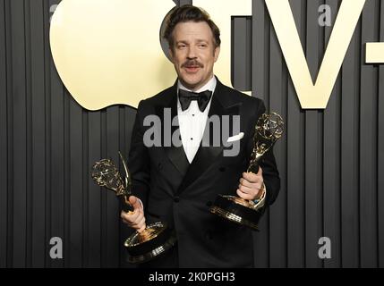 Los Angeles, USA. 12th Sep, 2022. Jason Sudeikis arrives at the Apple TV  Primetime Emmy Party held at Mother Wolf in Los Angeles, CA on Monday, ?September 12, 2022. (Photo By Sthanlee B. Mirador/Sipa USA) Credit: Sipa USA/Alamy Live News Stock Photo