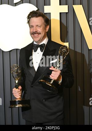 Los Angeles, USA. 12th Sep, 2022. LOS ANGELES, USA. September 12, 2022: Jason Sudeikis at the AppleTV  Primetime Emmy Party in Hollywood. Picture Credit: Paul Smith/Alamy Live News Stock Photo