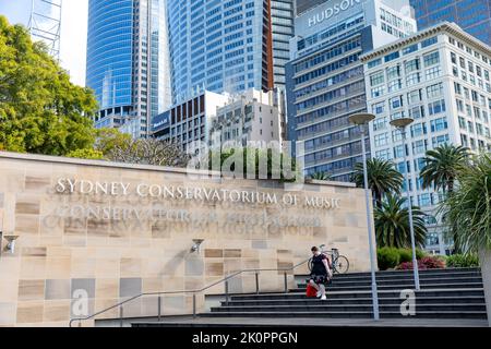 Sydney Conservatorium of Music high school in Macquarie street,Sydney city centre,NSW,Australia Stock Photo