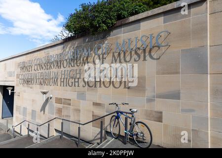 Sydney Conservatorium of Music high school in Macquarie street,Sydney city centre,NSW,Australia Stock Photo