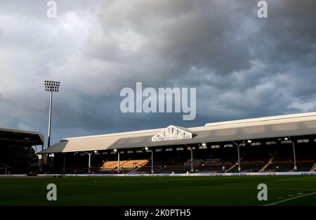 Craven Cottage football stadium in West London UK where Fulham football club play , UK -   Editorial use only. No merchandising. For Football images FA and Premier League restrictions apply inc. no internet/mobile usage without FAPL license - for details contact Football Dataco Stock Photo