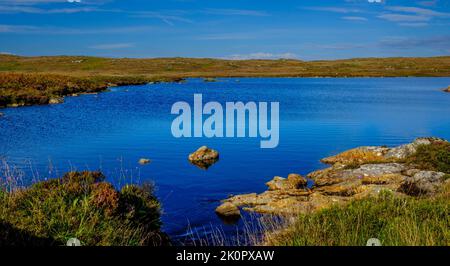 Loch Ronard on the Hebridean island of Coll, Scotland Stock Photo