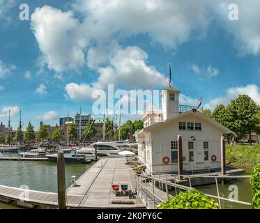 The pleasure port called De Veerhaven, Rotterdam,  Zuid-Holland, Netherlands, city, village, water, summer, ships, boat,  *** Local Caption *** Nether Stock Photo