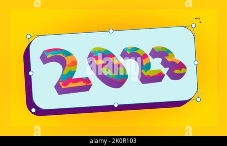 2023 design trends Stock Vector