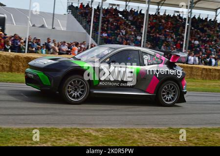 Oliver Bennett, First Corner FC1x, Electric Rallycross car, Sparks of ...