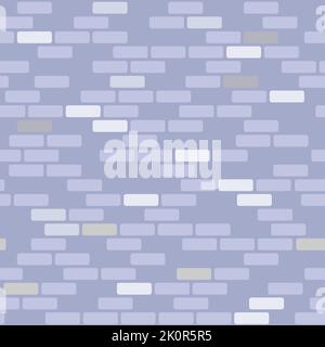 Brick wall seamless pattern. Gray brickwork repeating texture. Bricks masonry background. Vector. Stock Vector