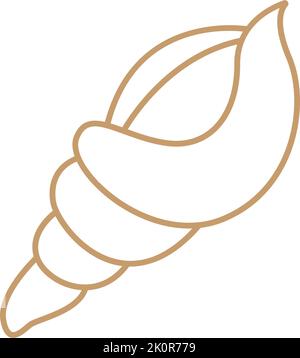 Beautiful shell icon logo design illustration Stock Vector