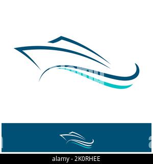 Ship, Cruise and Marine Logo Design Inspiration Vector, illustration vector design Stock Photo