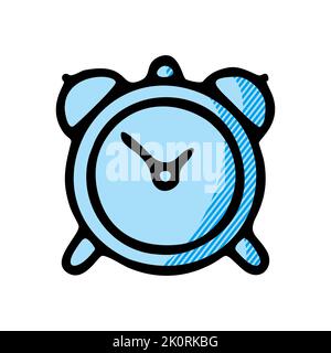 clock icon isolated on white background from tab bar and settings collection. clock icon trendy and modern clock symbol for logo, web, app, UI. clock Stock Photo