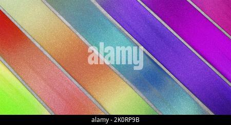 Modern diagonal lines abstract background, multicolored background Stock Photo