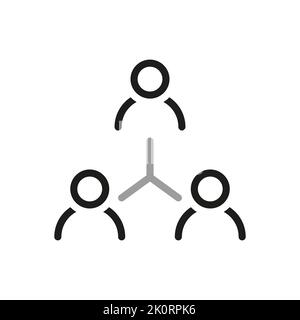Simple of Team Work Related Vector Line Icon. Contains such Icon as teamwork. Thin outline icons pack. Stock Vector