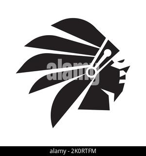 Dayak Etnik Illustration design template Stock Vector