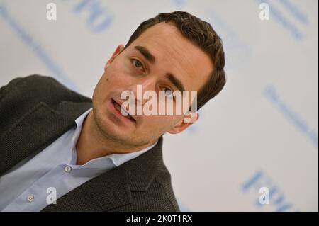 Vienna, Austria. 13th Sep, 2022. Press conference with FPÖ club chairman Maximilian Krauss Stock Photo