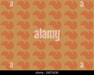 Abstract vector pattern design. geometric shapes repeating pattern. semi circles and stroke lines seamless diagonal pattern. simple clean geometric Stock Vector